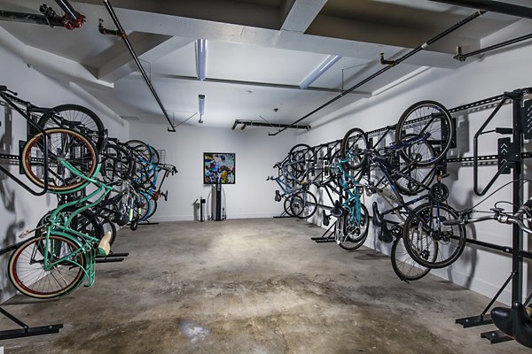 Clarendon Apartments: Secure bike storage facility with ample space for resident convenience