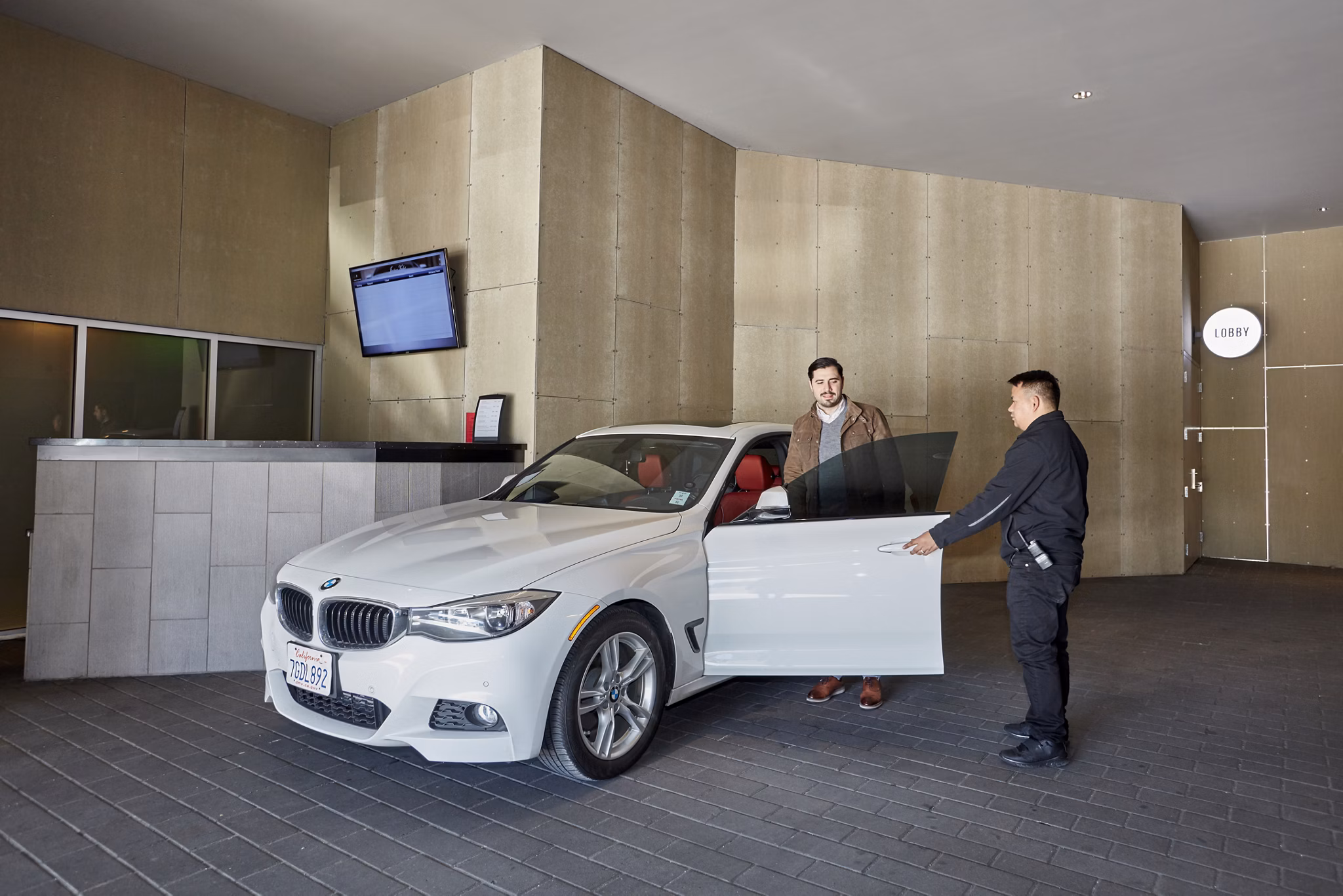 Secure parking garage at Jasper Apartments with easy access to luxury amenities in downtown location