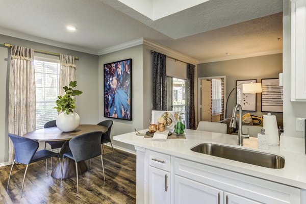 dining room at Avana Eldridge Apartments