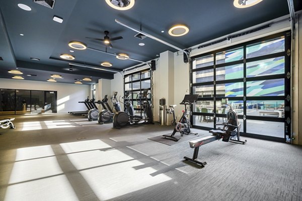 fitness center at Edgewater Apartments