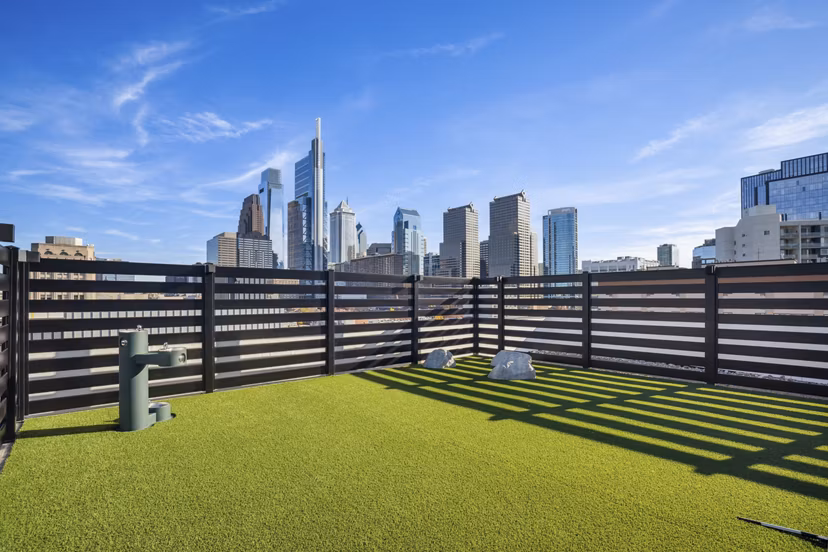 Dog park featuring agility equipment at Edgewater Apartments, perfect for pet-friendly activities and outdoor fun
