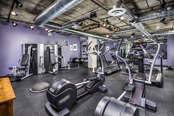 Modern fitness center with state-of-the-art equipment at WILCO Apartments