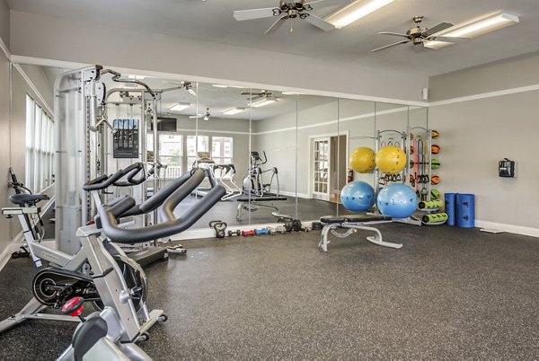 State-of-the-art fitness center with modern equipment at Copper Chase at Stones Crossing Apartments