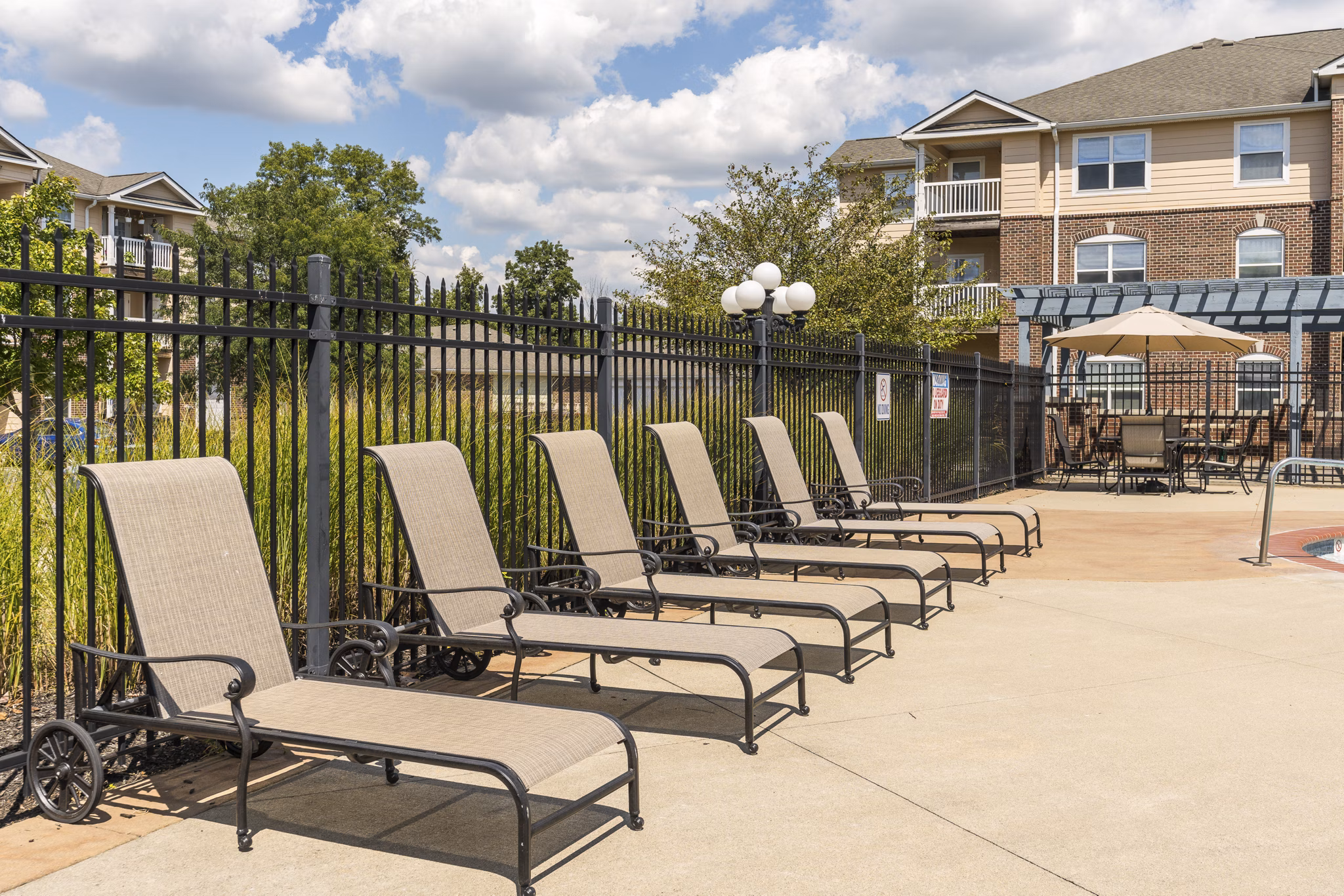 Patio at Copper Chase at Stones Crossing Apartments