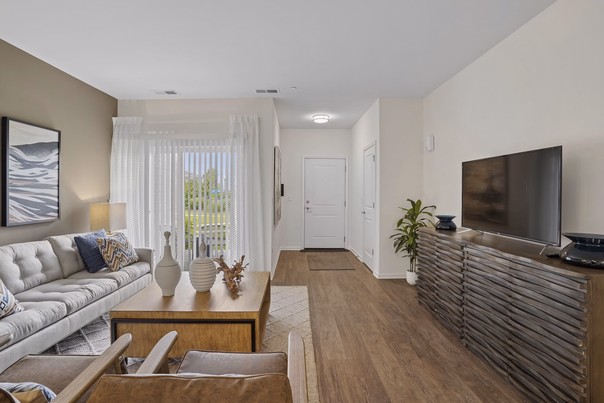 living room at Highland Ridge Apartments
