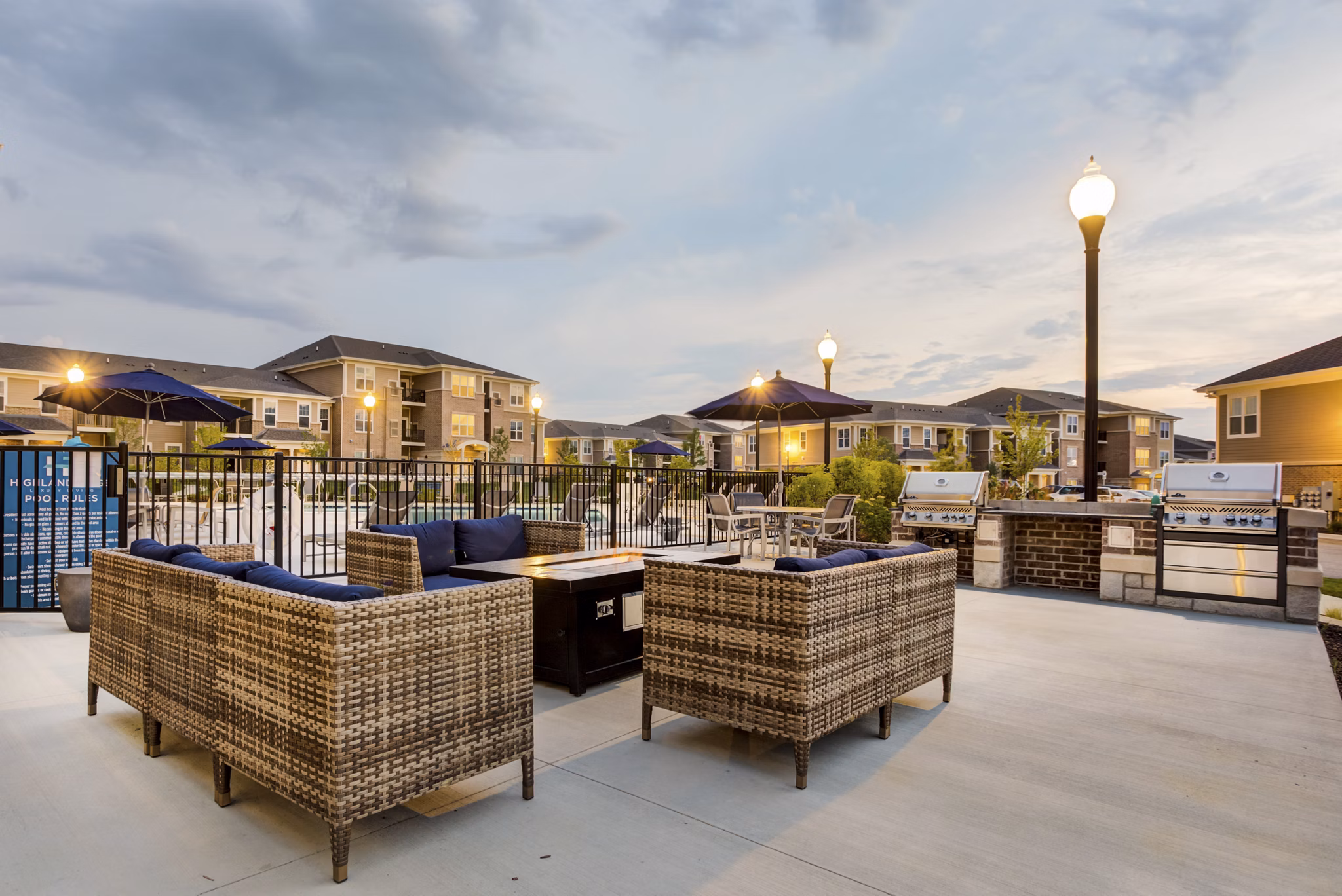 patio at Highland Ridge Apartments