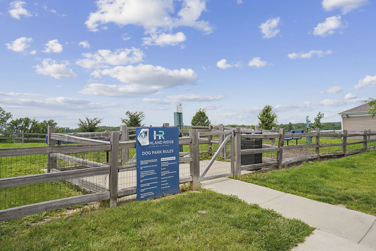 Dog park at Highland Ridge