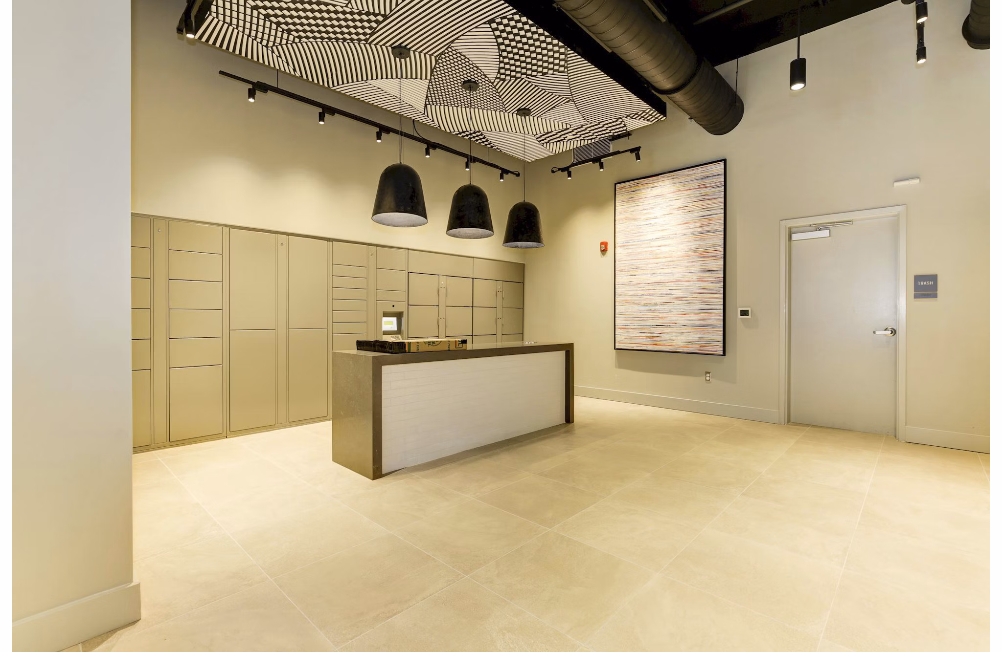 Secure parcel locker for package storage at Wheelhouse Apartments