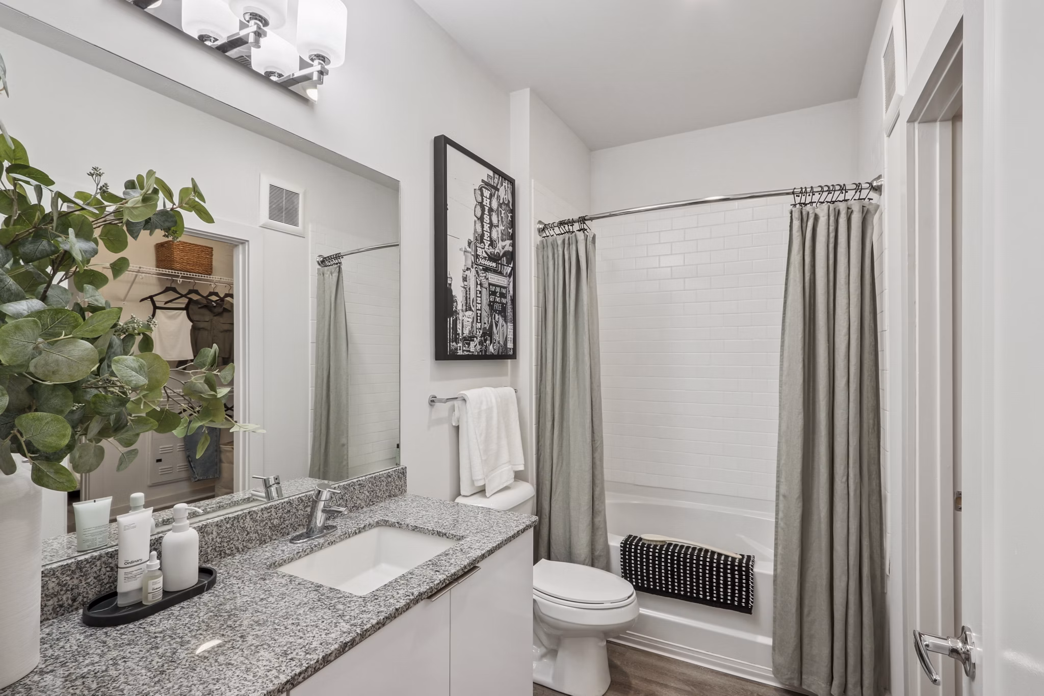 Bathroom at Gossett On Church Apartments