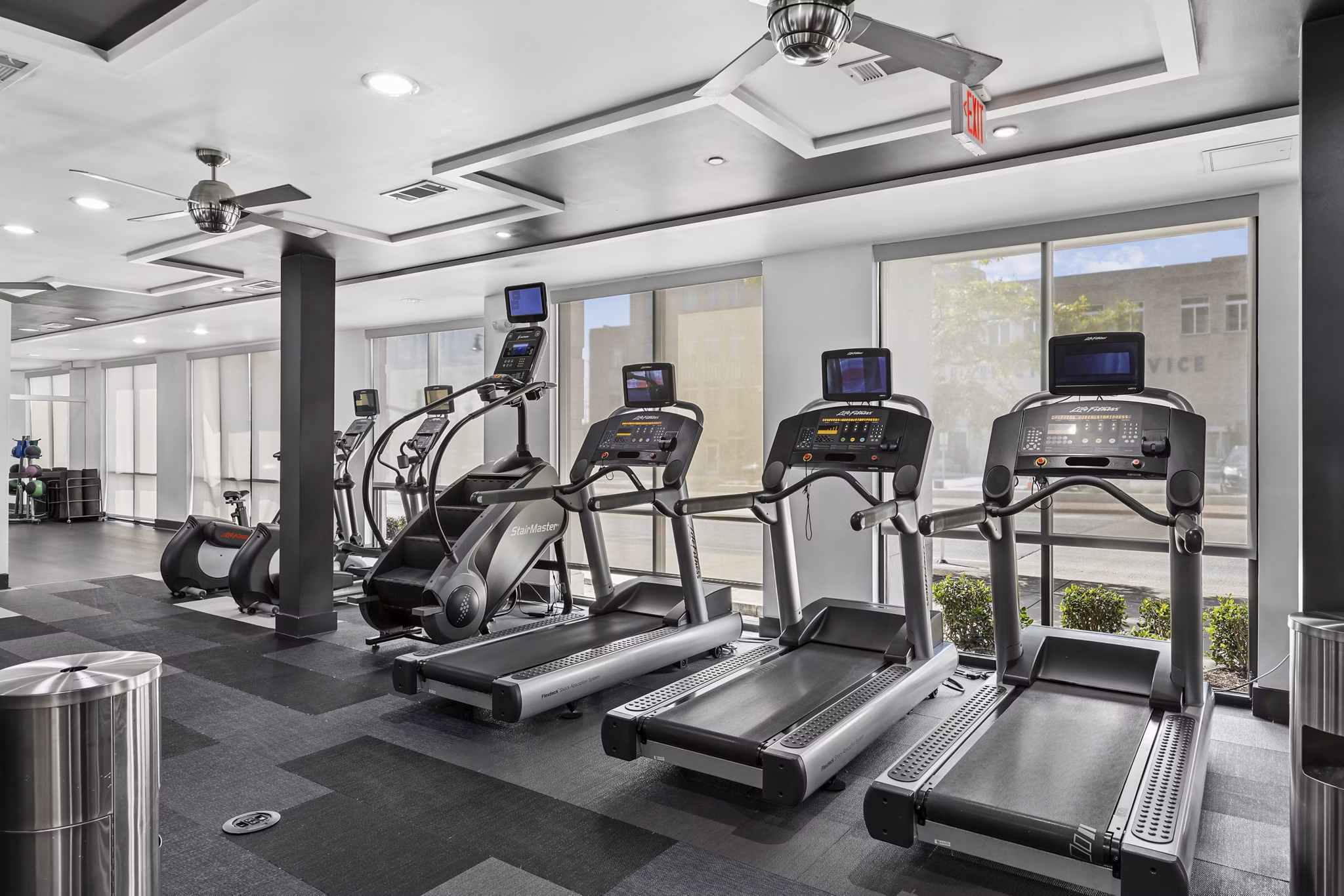Fitness Center at Gossett On Church Apartments