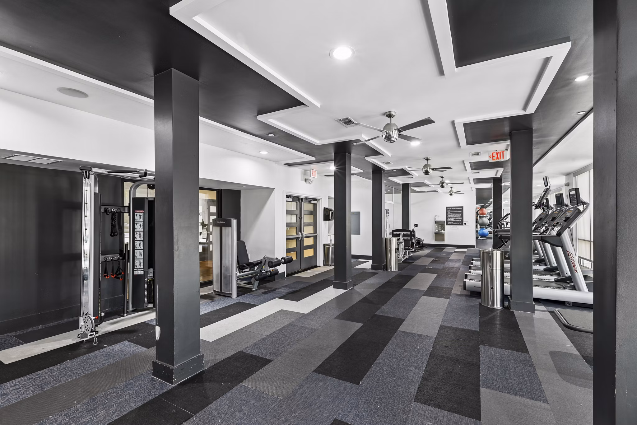 Fitness Center at Gossett On Church Apartments