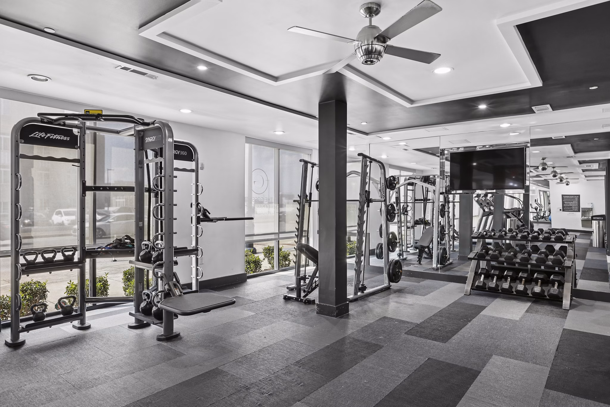 Fitness Center at Gossett On Church Apartments