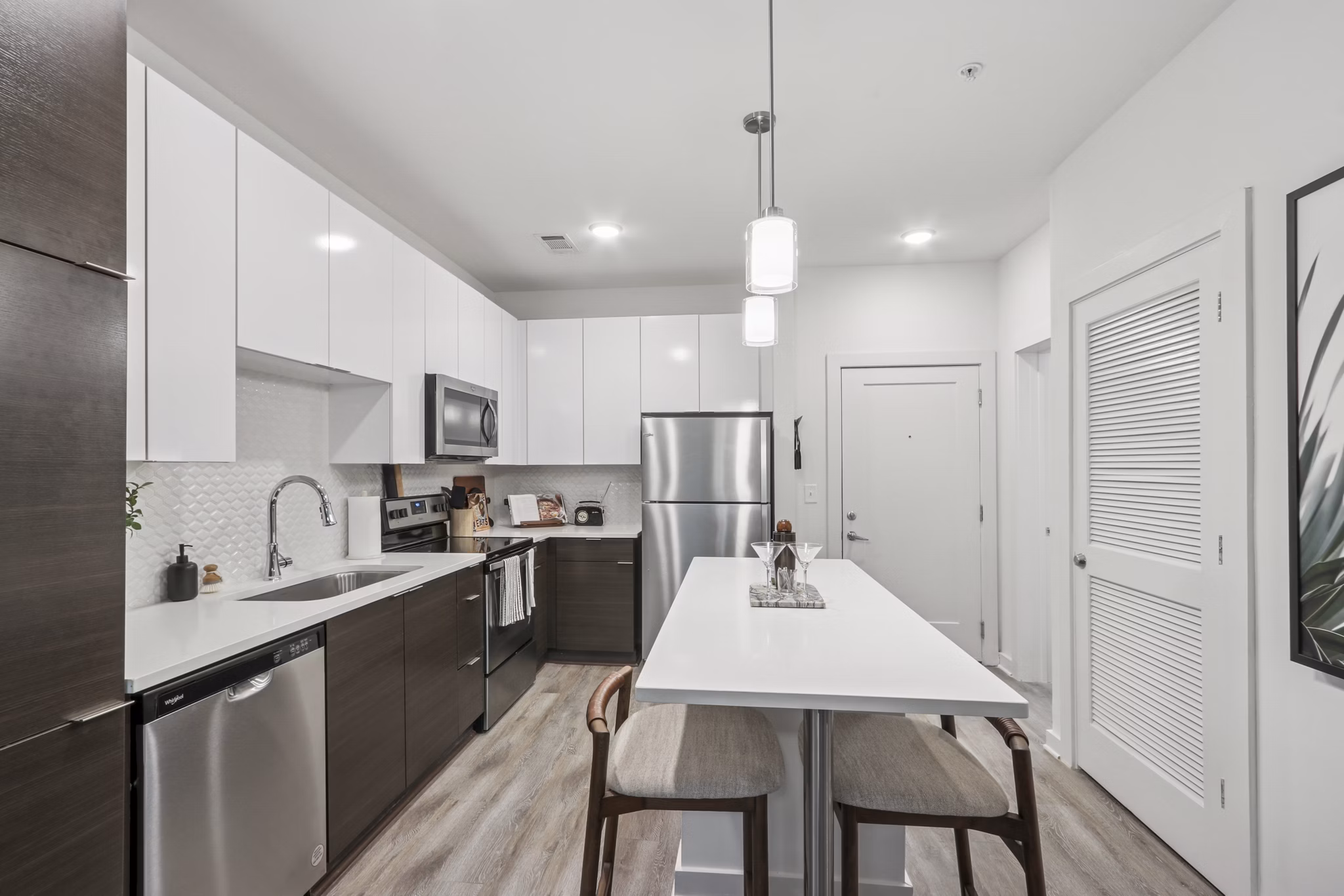 Kitchen at Gossett On Church Apartments