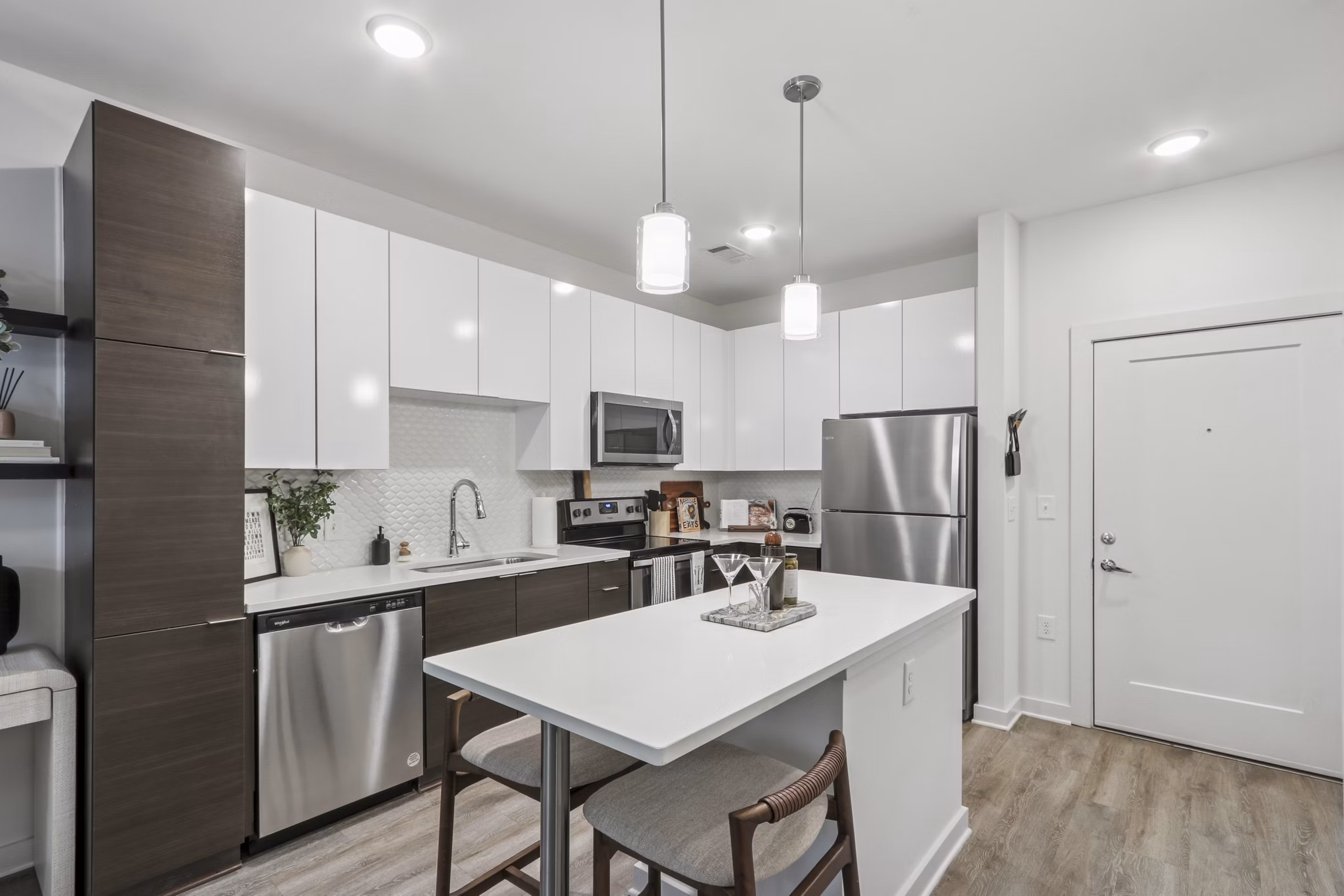 Kitchen at Gossett On Church Apartments