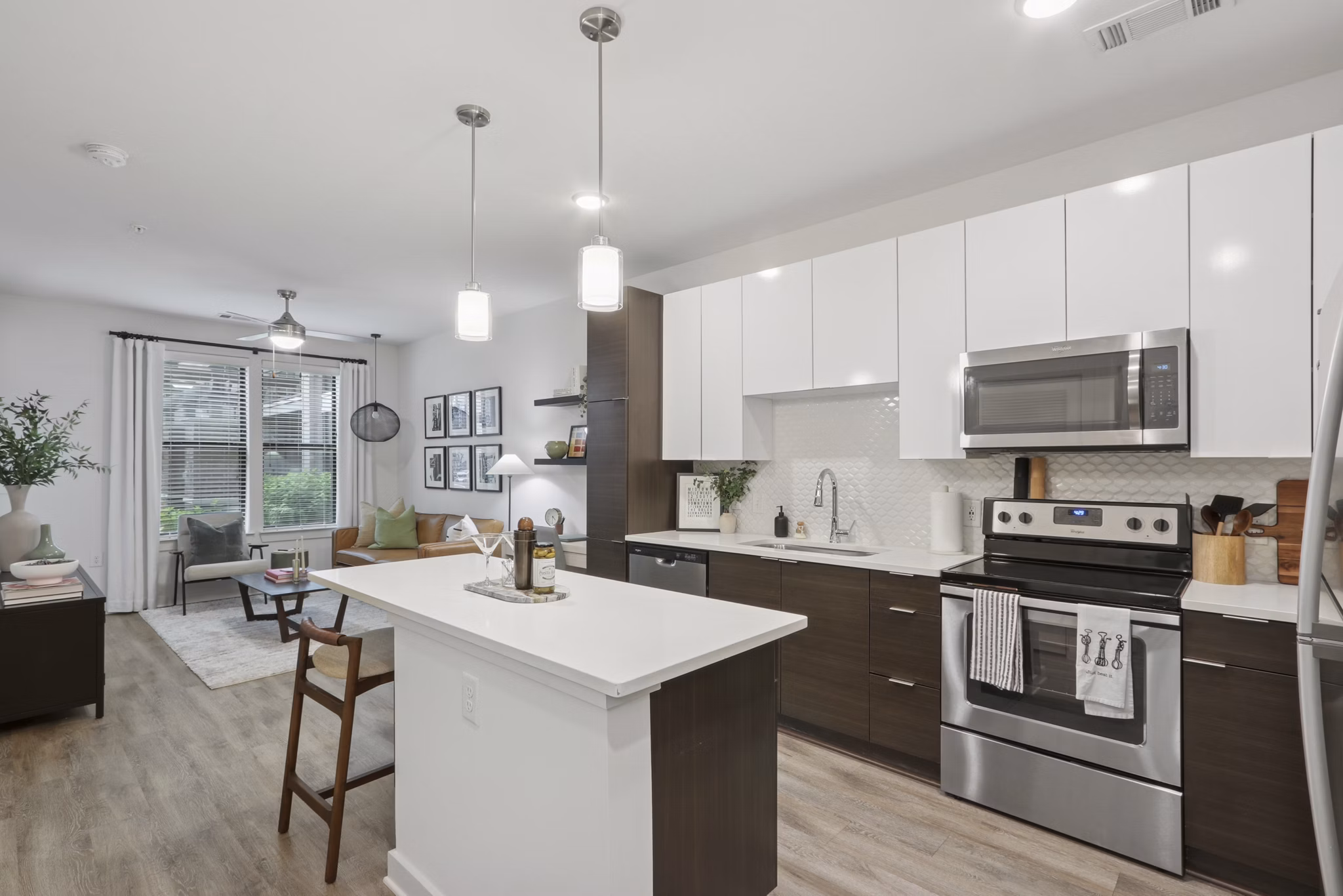 Kitchen at Gossett On Church Apartments