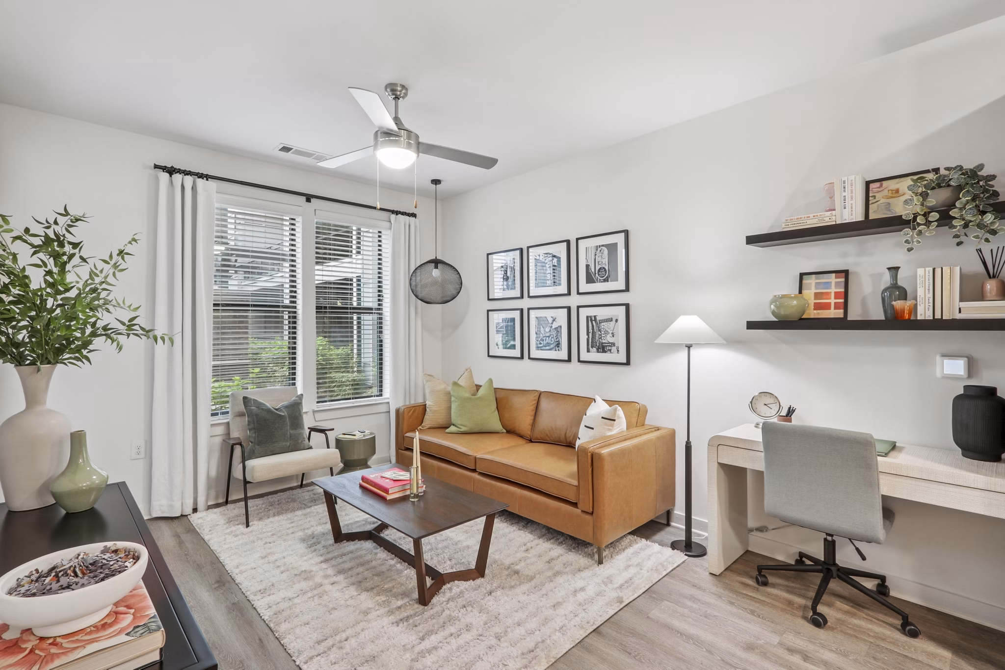 Living Room at Gossett On Church Apartments