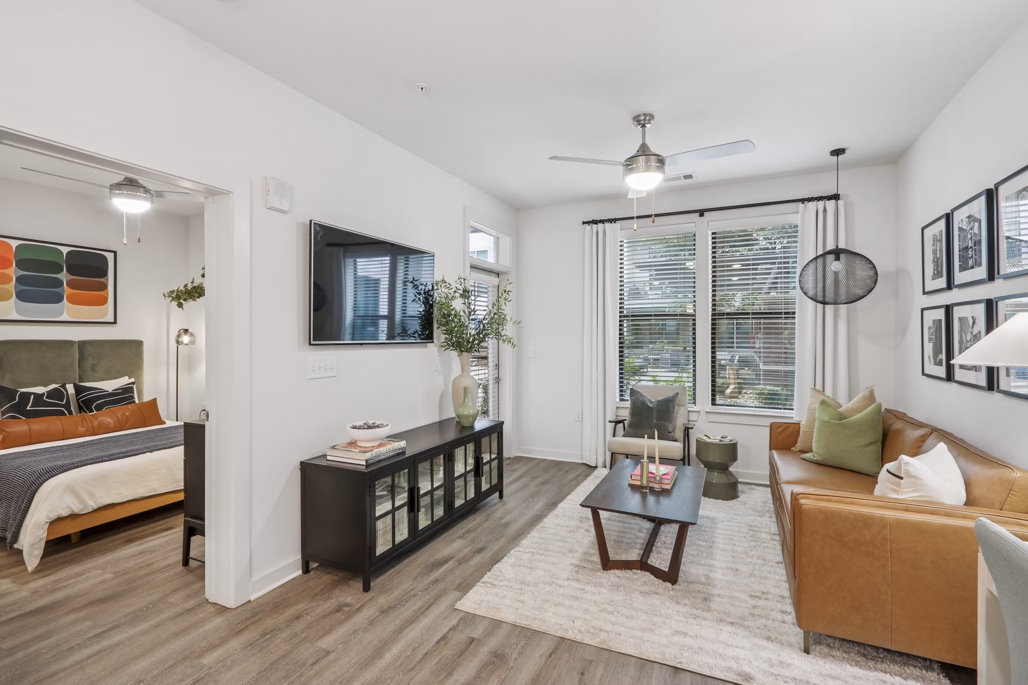 Living Room at Gossett On Church Apartments