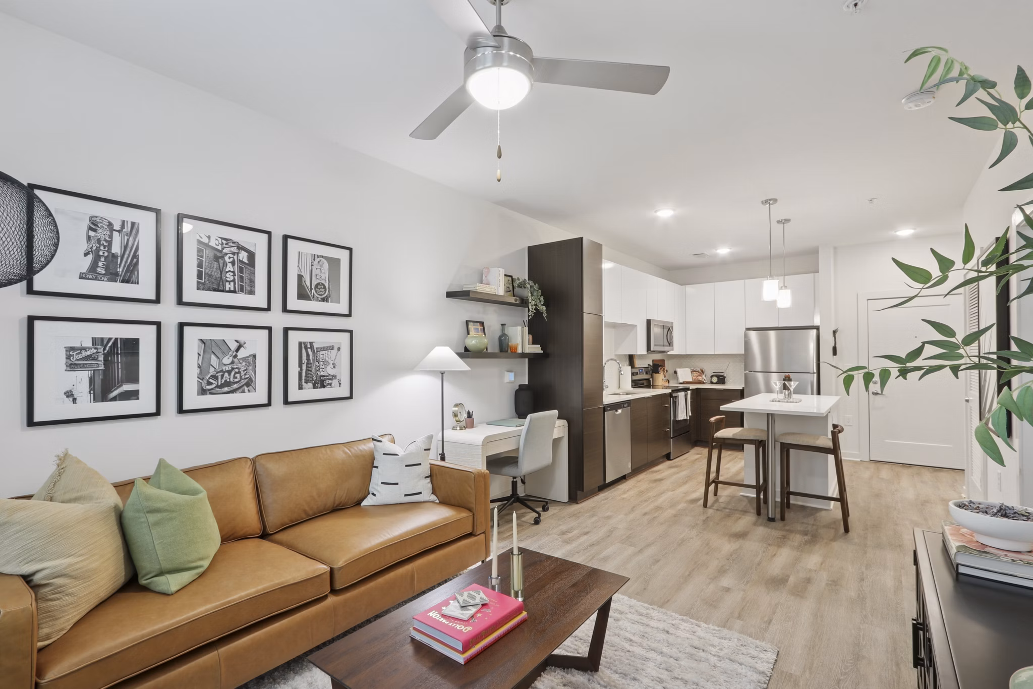 Living Room at Gossett On Church Apartments