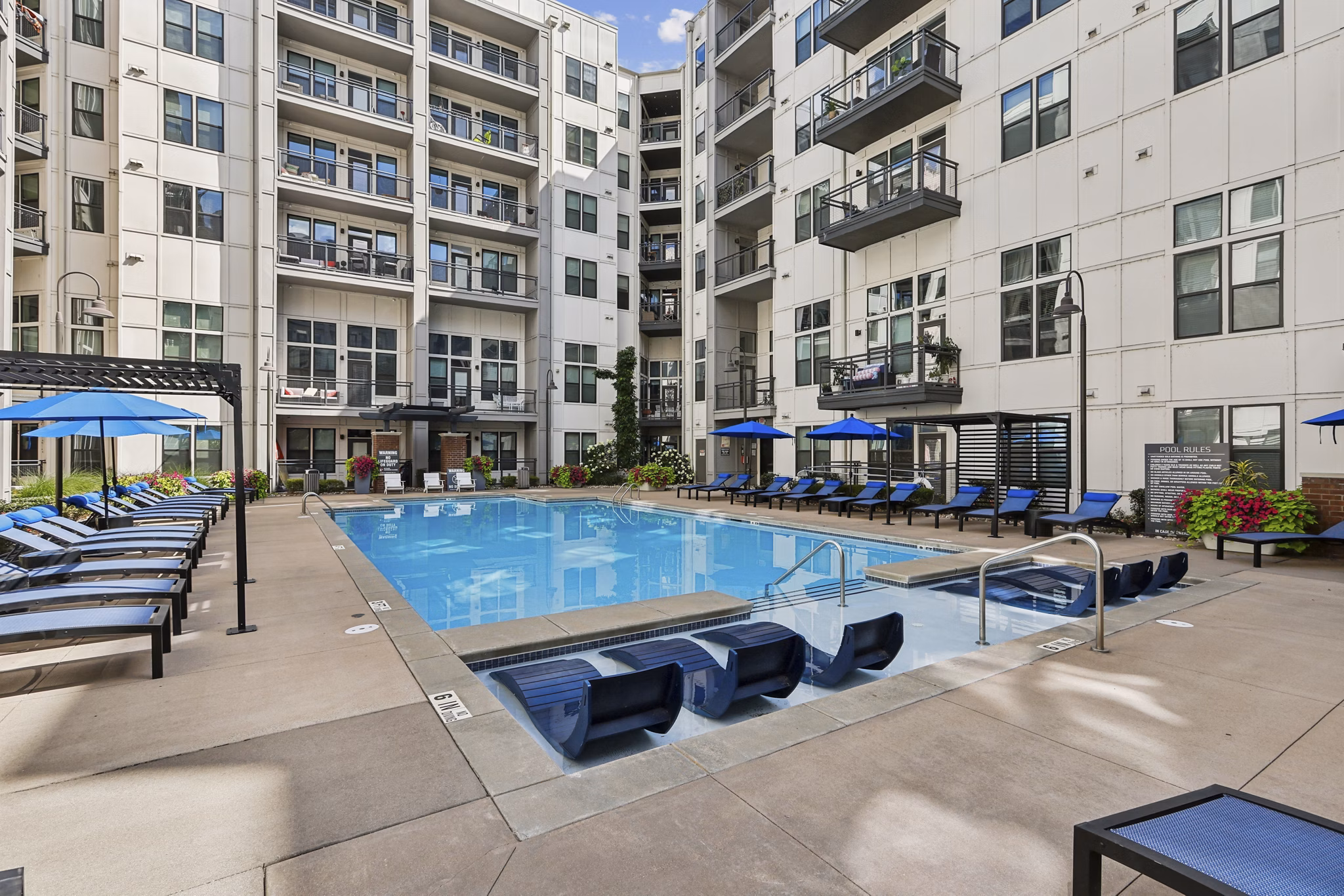 Pool at Gossett On Church Apartments