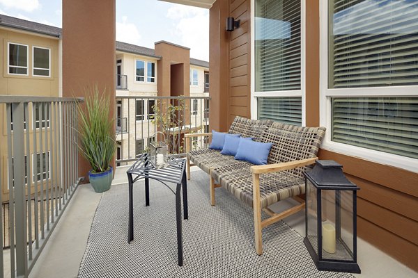 patio at The Upton at Longhorn Quarry Apartments