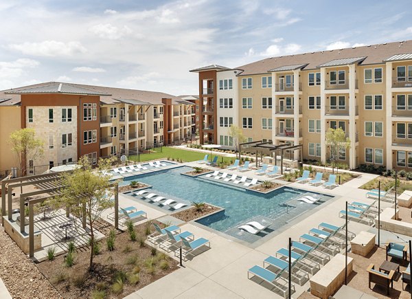 pool at The Upton at Longhorn Quarry Apartments