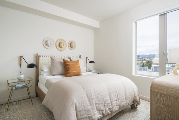 bedroom at Linea Apartments