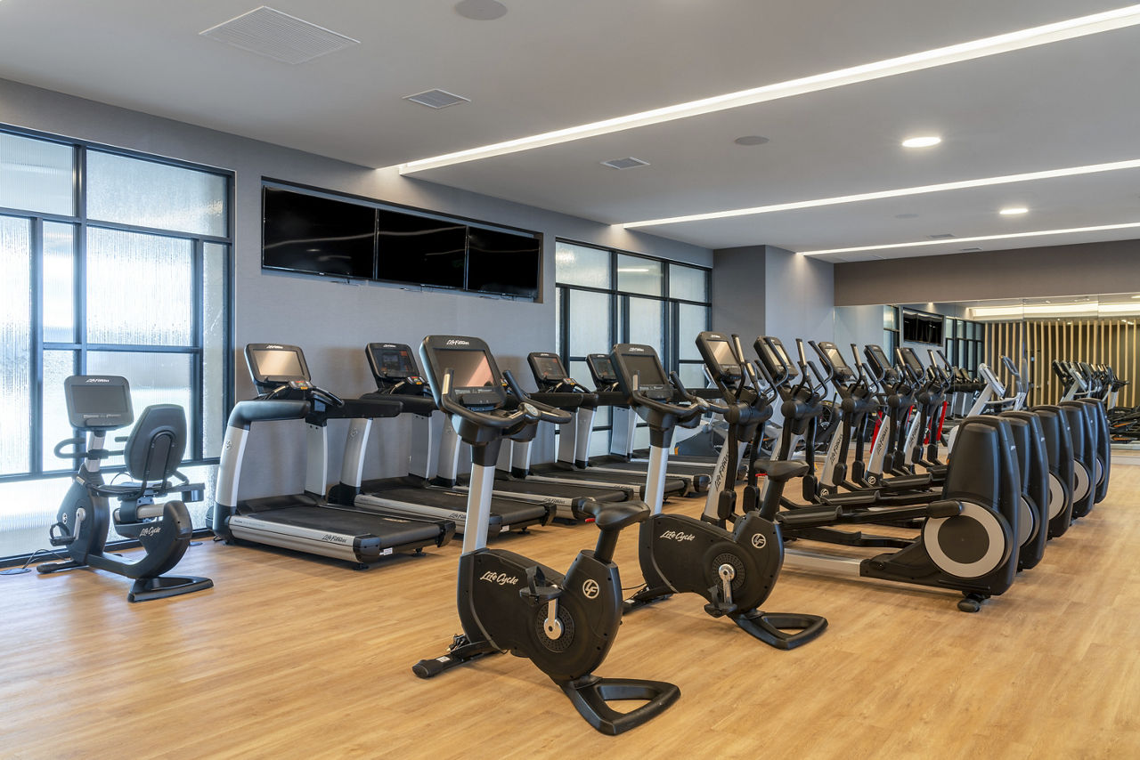 Gym at Linea Apartments (2 of 4)