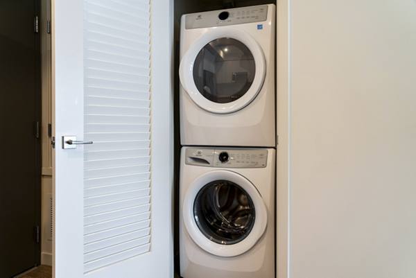 laundry room at Linea Apartments
