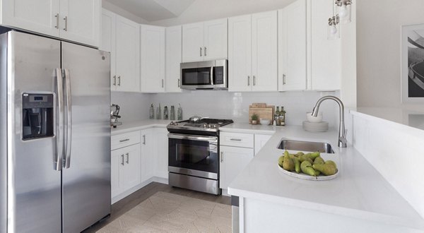 kitchen at The Cornerstone Hauppauge Apartments