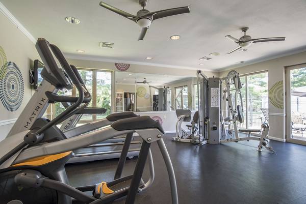 fitness center at Assembly Watkins Mill Apartments