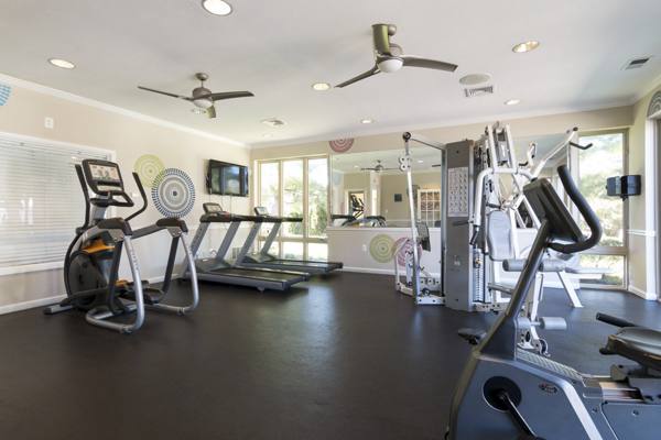 fitness center at Assembly Watkins Mill Apartments