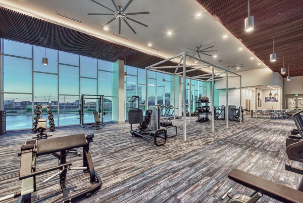 fitness center at Aura Watermark Apartments 