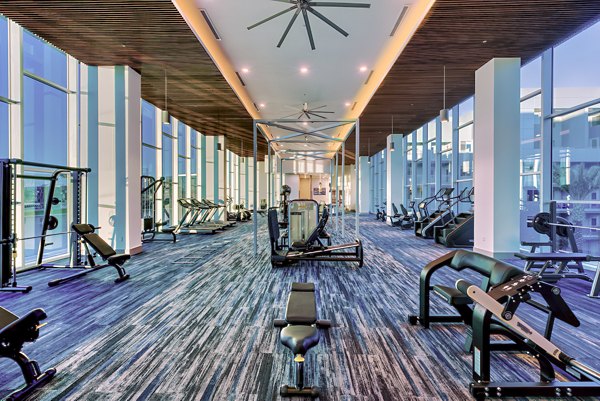 fitness center at Aura Watermark Apartments 