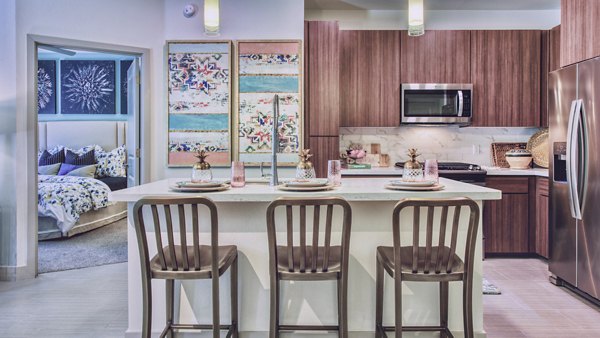 kitchen at Aura Watermark Apartments 