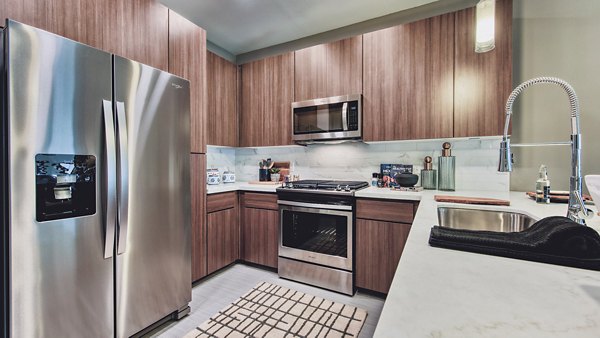 kitchen at Aura Watermark Apartments