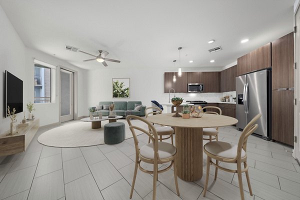living room at Aura Watermark Apartments 