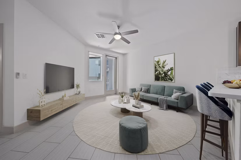 living room at Aura Watermark Apartments 
