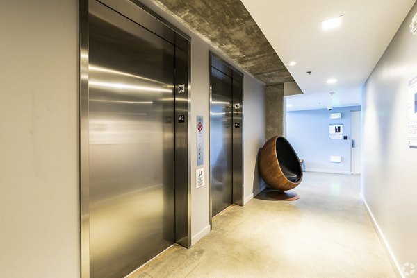 Luxury clubhouse with resident elevators at 777 Tenn Apartments, a premier living community