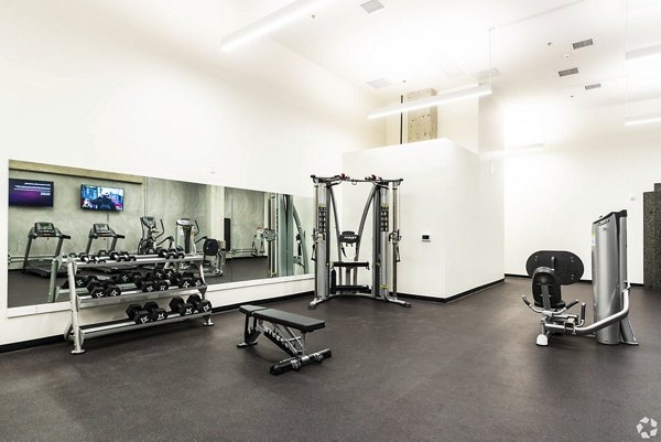 State-of-the-art fitness center with modern equipment at 777 Tenn Apartments