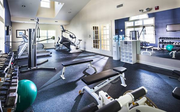 fitness center at Heritage at Bedford Springs Apartments