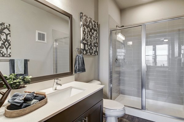 bathroom at The Argonne Apartments