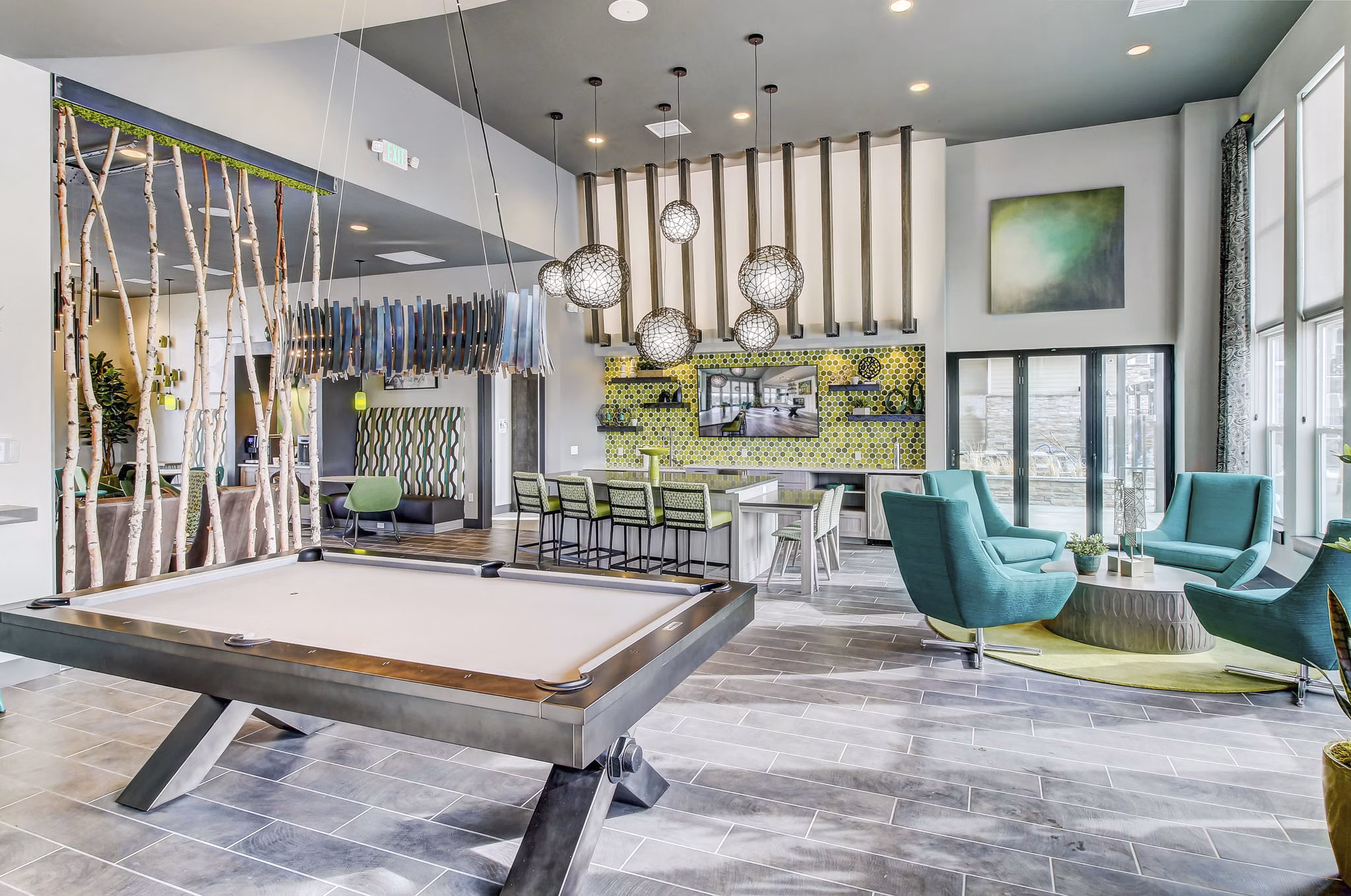 game room  at The Argonne Apartments