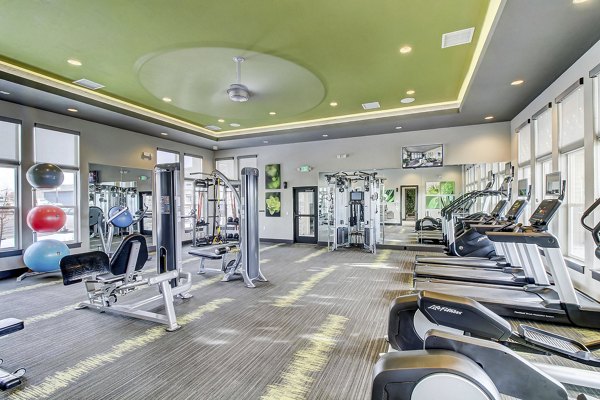 fitness center at The Argonne Apartments