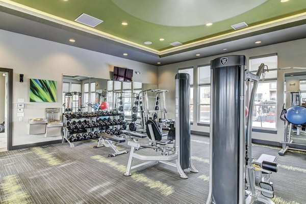 fitness center at The Argonne Apartments