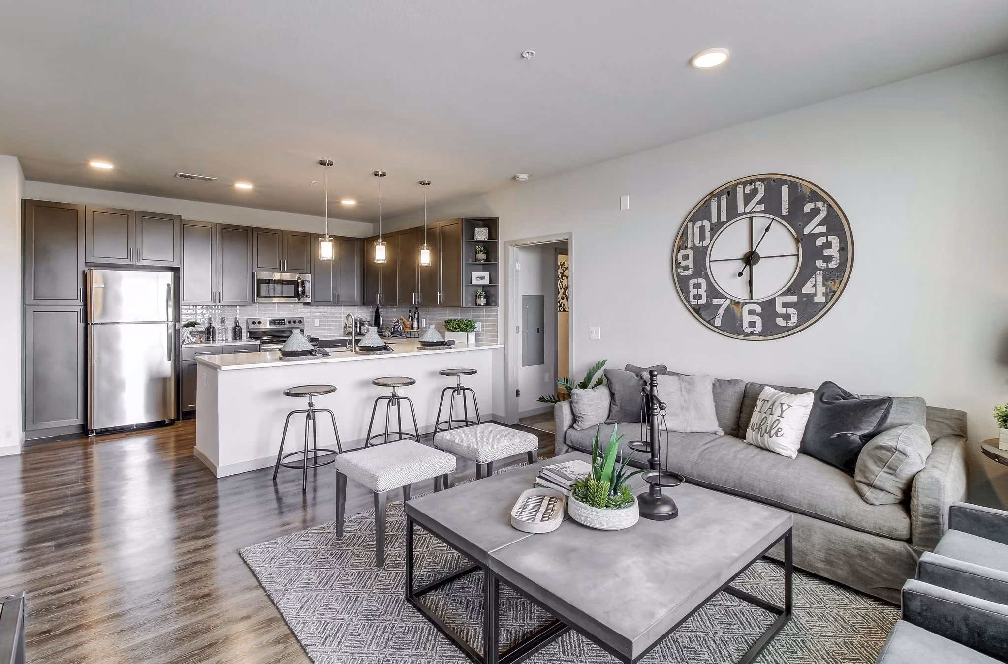 living room at The Argonne Apartments