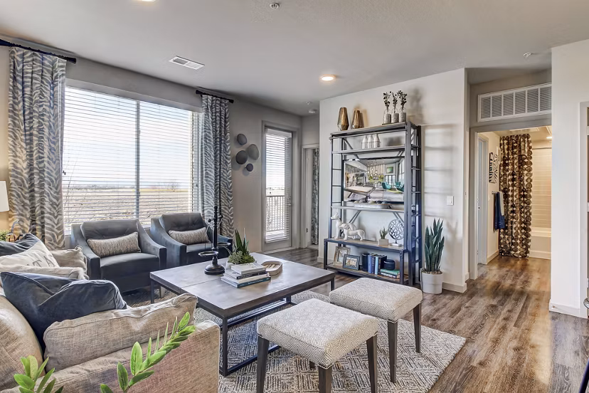 living room at The Argonne Apartments