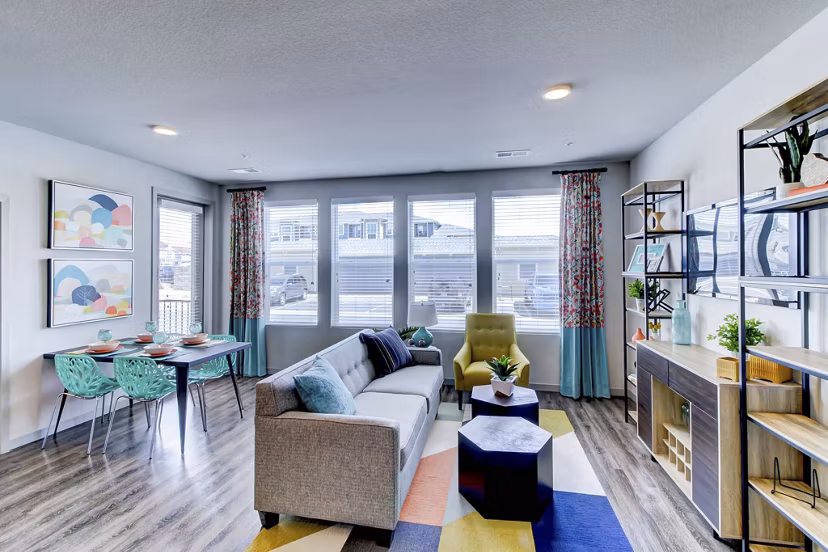 living room at The Argonne Apartments