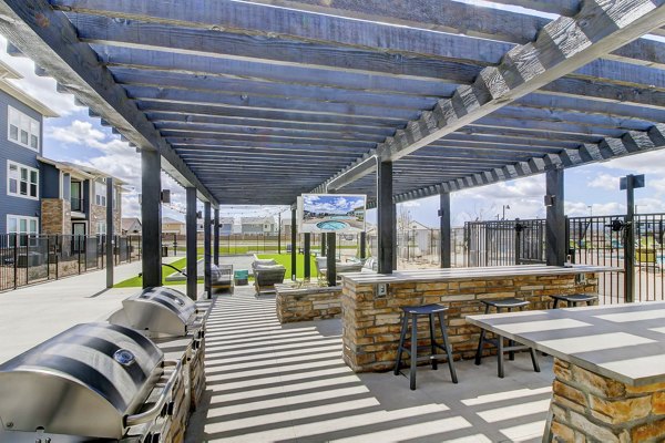 grill area at The Argonne Apartments