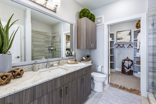 bathroom at Overture Albuquerque Apartments