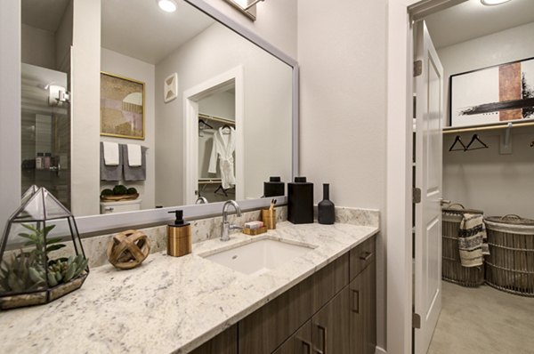 bathroom at Overture Albuquerque Apartments